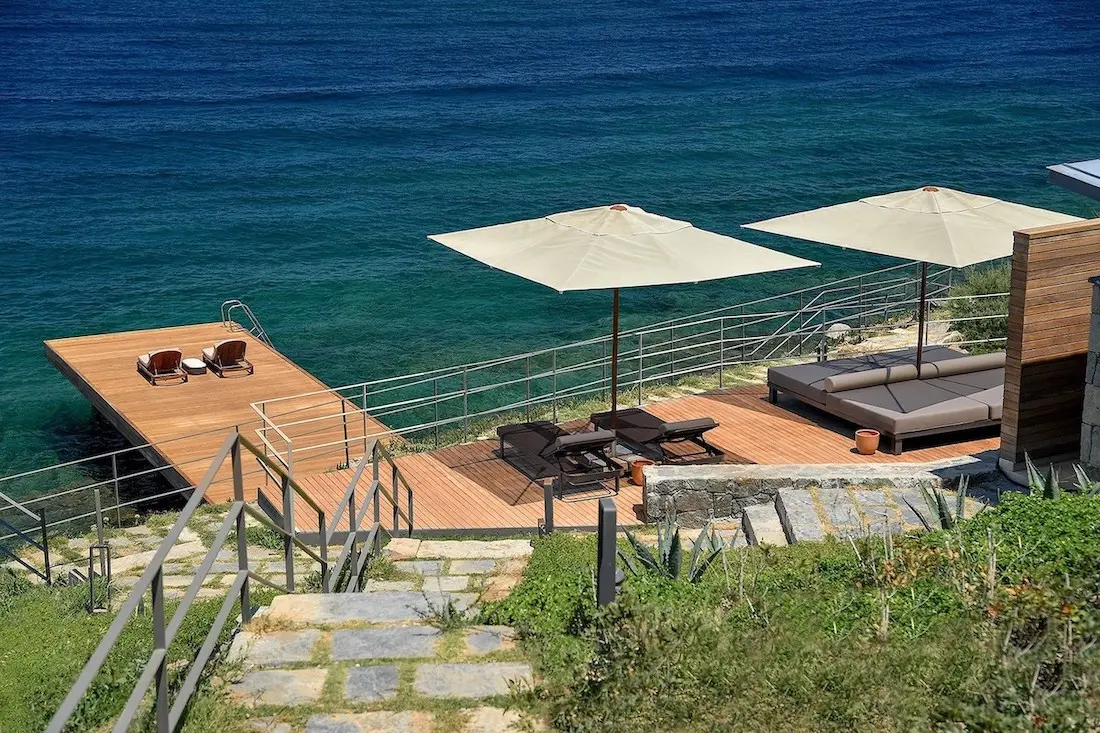 Private beach